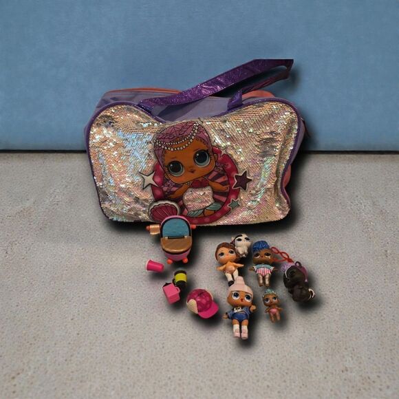 L.O.L. Surprise! Other - L.O.L. Surprise! Glittery Doll Set with Purple Handle